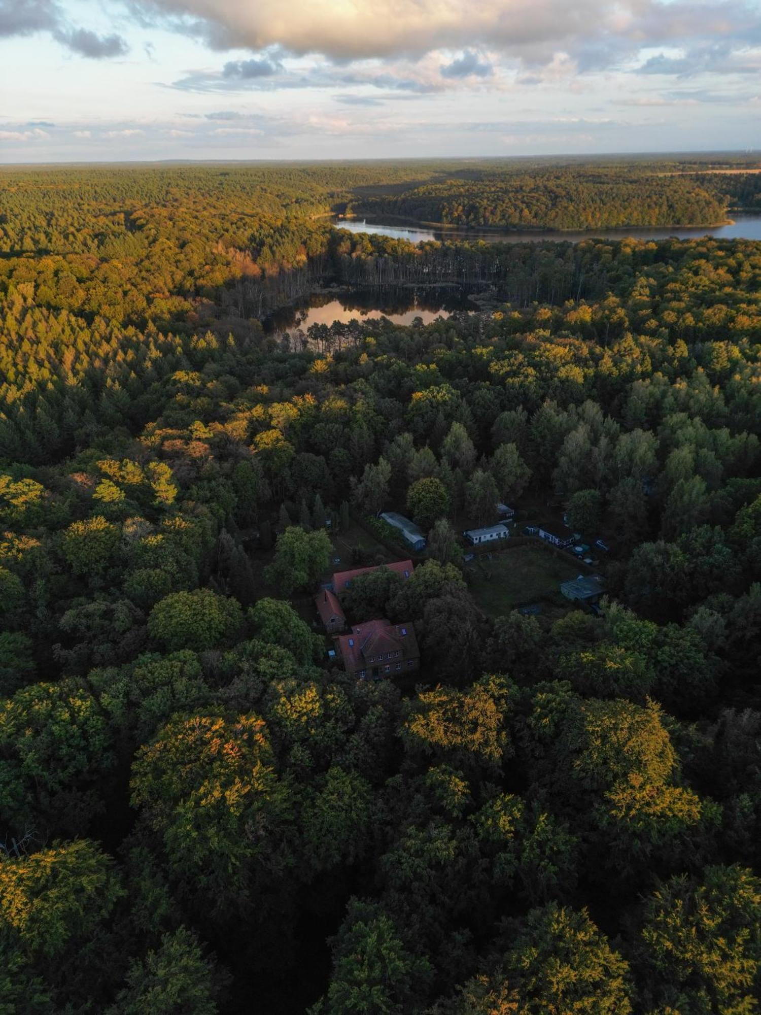 Wald- Und Seeidyll Im Historischen Forsthaus Neuruppin Exteriör bild
